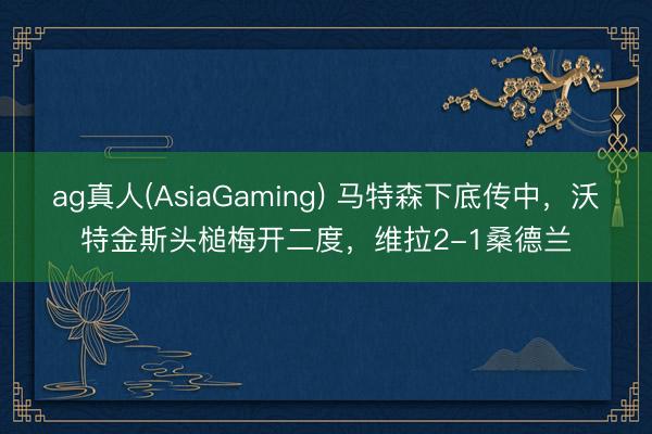 ag真人(AsiaGaming) 马特森下底传中，沃特金斯头槌梅开二度，维拉2-1桑德兰