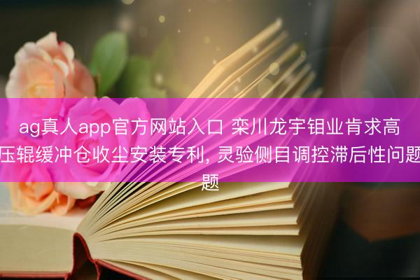 ag真人app官方网站入口 栾川龙宇钼业肯求高压辊缓冲仓收尘安装专利， 灵验侧目调控滞后性问题