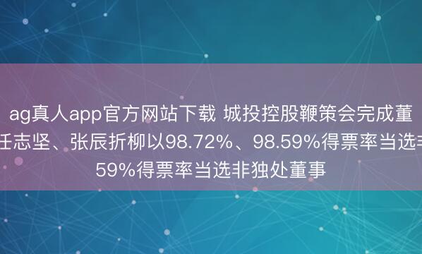 ag真人app官方网站下载 城投控股鞭策会完成董事会换届 任志坚、张辰折柳以98.72%、98.59%得票率当选非独处董事